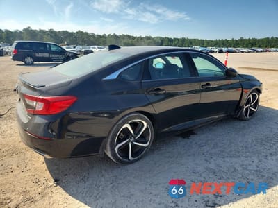 Trzecie zdjęcie samochodu z tyłu: 2020 HONDA ACCORD SPORT VIN:1HGCV1F35LA051421 - miniatura