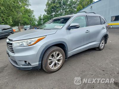 2015 TOYOTA HIGHLANDER XLE 5TDJKRFH8FS142800 - główne zdjęcie licytacji z USA - miniatura