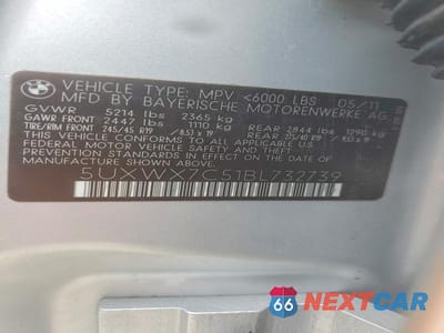 Zdjęcie 13 z 13 samochodu: 2011 BMW X3 XDRIVE35I VIN:5UXWX7C51BL732739 - miniatura