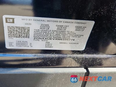 Zdjęcie 14 z 14 samochodu: 2021 CHEVROLET EQUINOX LT VIN:2GNAXUEVXM6105774 - miniatura