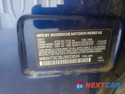 Zdjęcie 13 z 13 samochodu: 2018 BMW X1 XDRIVE28I VIN:WBXHT3C38J5K23024 - miniatura