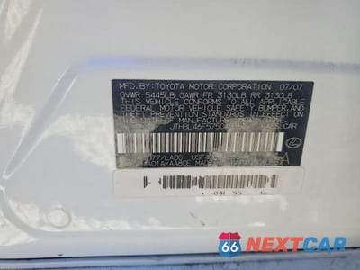 Zdjęcie 12 z 12 samochodu: 2007 LEXUS LS 460 VIN:JTHBL46F575048155 - miniatura