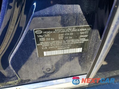 Zdjęcie 12 z 12 samochodu: 2021 HYUNDAI SONATA SEL PLUS VIN:5NPEJ4J22MH132471 - miniatura