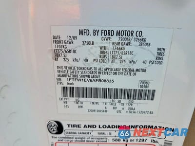 Zdjęcie 13 z 13 samochodu: 2010 FORD F150 SUPERCREW VIN:1FTFW1EV6AFB08835 - miniatura