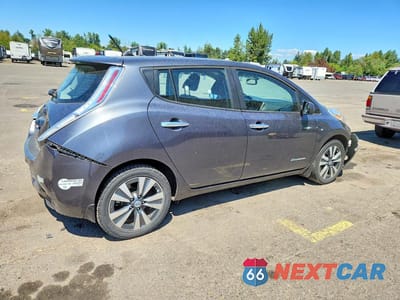 Trzecie zdjęcie samochodu z tyłu: 2013 NISSAN LEAF S VIN:1N4AZ0CPXDC403366 - miniatura