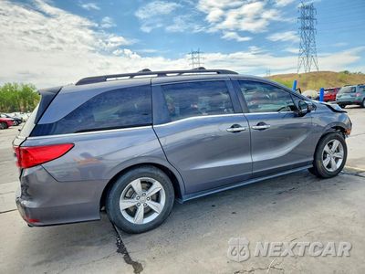 Trzecie zdjęcie samochodu z tyłu: 2019 HONDA ODYSSEY EX VIN:5FNRL6H53KB119120 - miniatura