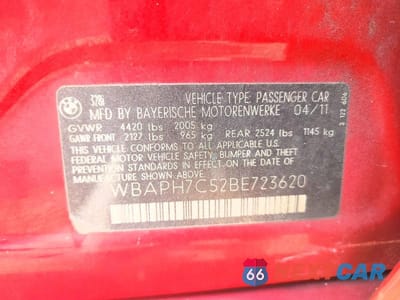 Zdjęcie 12 z 12 samochodu: 2011 BMW 328 I VIN:WBAPH7C52BE723620 - miniatura