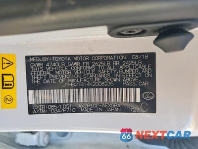 Zdjęcie 12 z 12 samochodu: 2019 LEXUS ES 300H VIN:JTHB21B14K2008235 - miniatura