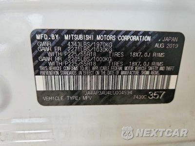 Zdjęcie 12 z 12 samochodu: 2020 MITSUBISHI OUTLANDER SPORT ES VIN:JA4AP3AU4LU004594 - miniatura