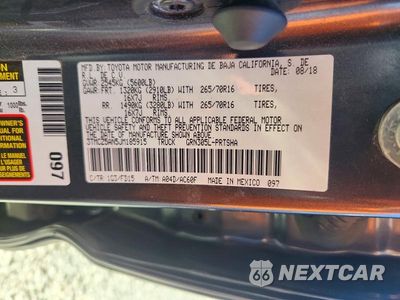 Zdjęcie 12 z 12 samochodu: 2018 TOYOTA TACOMA TRD OFF-ROAD VIN:3TMCZ5AN5JM185915 - miniatura
