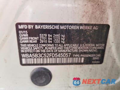 Zdjęcie 12 z 12 samochodu: 2015 BMW 535 XI VIN:WBA5B3C52FD545057 - miniatura