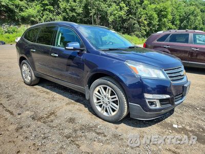 Czwarte zdjęcie samochodu z boku: 2015 CHEVROLET TRAVERSE LT VIN:1GNKVGKD9FJ372353 - miniatura