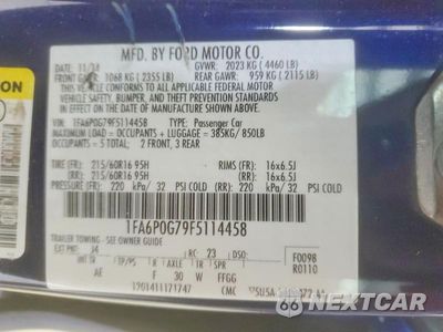 Zdjęcie 12 z 12 samochodu: 2015 FORD FUSION S VIN:1FA6P0G79F5114458 - miniatura