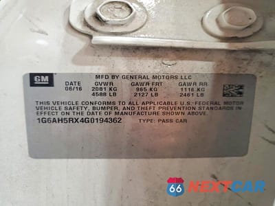 Zdjęcie 12 z 12 samochodu: 2016 CADILLAC ATS LUXURY VIN:1G6AH5RX4G0194362 - miniatura