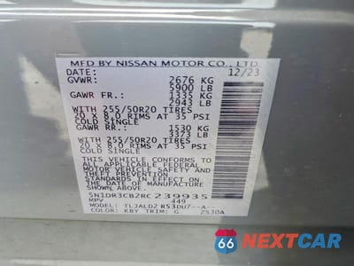 Zdjęcie 13 z 13 samochodu: 2024 NISSAN PATHFINDER SL VIN:5N1DR3CB2RC239935 - miniatura
