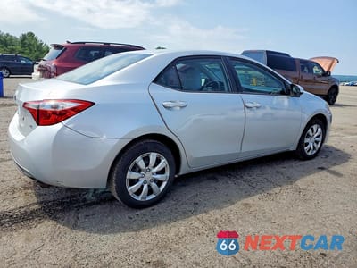 Trzecie zdjęcie samochodu z tyłu: 2014 TOYOTA COROLLA VIN:2T1BURHE9EC220090 - miniatura