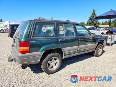 Trzecie zdjęcie samochodu z tyłu: 1997 JEEP GRAND CHEROKEE LAREDO VIN:1J4GZ58S6VC727280 - miniatura