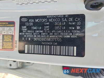 Zdjęcie 13 z 13 samochodu: 2021 KIA RIO S VIN:3KPA24ADXME371705 - miniatura