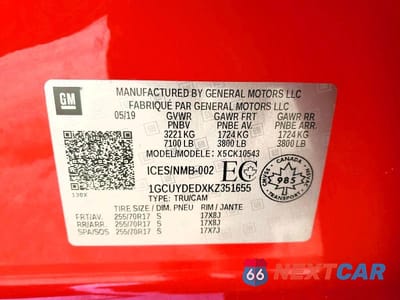 Zdjęcie 12 z 12 samochodu: 2019 CHEVROLET SILVERADO K1500 LT VIN:1GCUYDEDXKZ351655 - miniatura