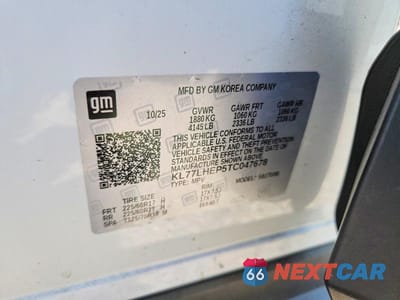Zdjęcie 12 z 12 samochodu: 2026 CHEVROLET TRAX 1LT VIN:KL77LHEP5TC047678 - miniatura