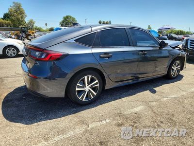 Trzecie zdjęcie samochodu z tyłu: 2022 HONDA CIVIC LX VIN:19XFL2H53NE023431 - miniatura