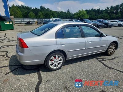 Trzecie zdjęcie samochodu z tyłu: 2001 HONDA CIVIC LX VIN:1HGES16571L023690 - miniatura