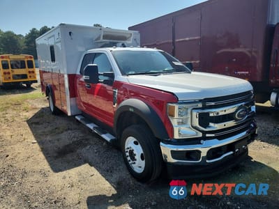 Czwarte zdjęcie samochodu z boku: 2020 FORD F550 SUPER DUTY VIN:1FD0X5HT0LED25015 - miniatura