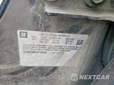 Zdjęcie 12 z 12 samochodu: 2018 CHEVROLET CRUZE LT VIN:1G1BE5SM7J7130186 - miniatura