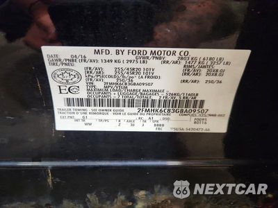 Zdjęcie 13 z 13 samochodu: 2016 FORD FLEX SEL VIN:2FMHK6C83GBA09507 - miniatura