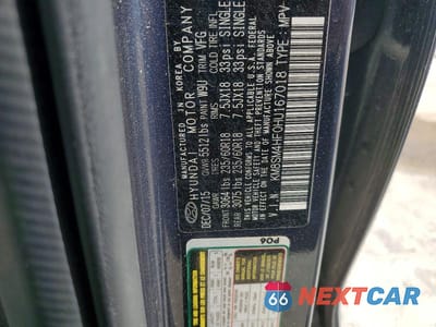 Zdjęcie 13 z 13 samochodu: 2017 HYUNDAI SANTA FE SE VIN:KM8SM4HF0HU167018 - miniatura