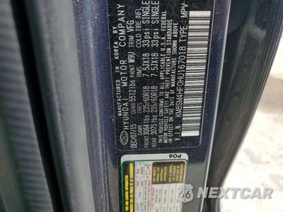 Zdjęcie 13 z 13 samochodu: 2017 HYUNDAI SANTA FE SE VIN:KM8SM4HF0HU167018 - miniatura