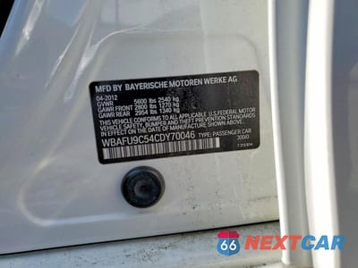 Zdjęcie 12 z 12 samochodu: 2012 BMW 550 XI VIN:WBAFU9C54CDY70046 - miniatura