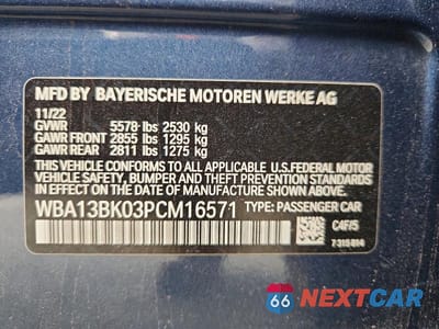 Zdjęcie 12 z 12 samochodu: 2023 BMW M550XI VIN:WBA13BK03PCM16571 - miniatura