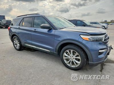 Czwarte zdjęcie samochodu z boku: 2021 FORD EXPLORER XLT VIN:1FMSK7DH1MGA30063 - miniatura