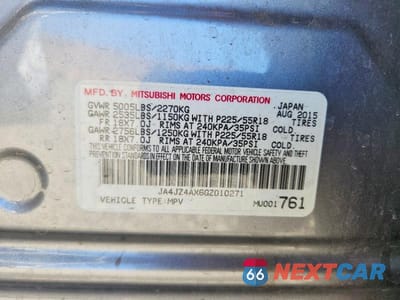 Zdjęcie 13 z 13 samochodu: 2016 MITSUBISHI OUTLANDER GT VIN:JA4JZ4AX6GZ010271 - miniatura