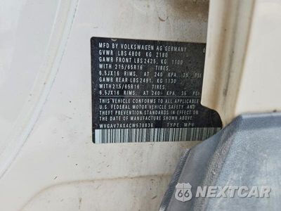 Zdjęcie 12 z 12 samochodu: 2012 VOLKSWAGEN TIGUAN S VIN:WVGAV7AX4CW578836 - miniatura