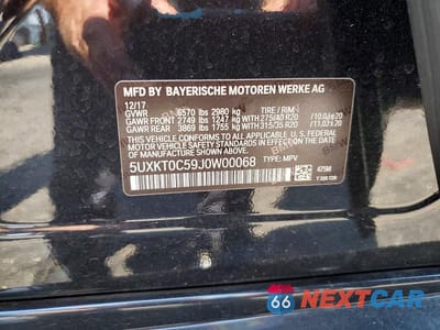 Zdjęcie 13 z 13 samochodu: 2018 BMW X5 XDR40E VIN:5UXKT0C59J0W00068 - miniatura