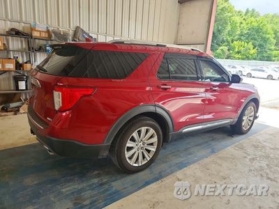 Trzecie zdjęcie samochodu z tyłu: 2020 FORD EXPLORER LIMITED VIN:1FMSK8FH9LGA23377 - miniatura