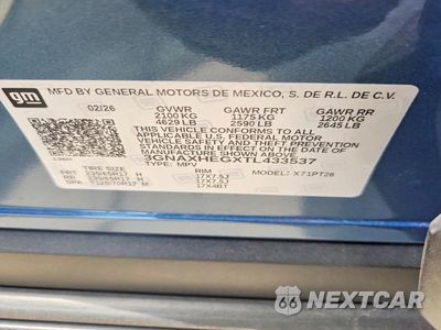 Zdjęcie 14 z 14 samochodu: 2026 CHEVROLET EQUINOX LT VIN:3GNAXHEGXTL433537 - miniatura