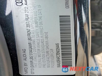 Zdjęcie 12 z 12 samochodu: 2014 AUDI A6 PREMIUM PLUS VIN:WAUGFAFC7EN026445 - miniatura