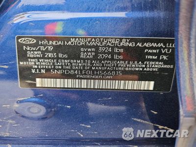 Zdjęcie 12 z 12 samochodu: 2020 HYUNDAI ELANTRA SEL VIN:5NPD84LF0LH566815 - miniatura