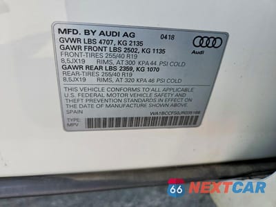Zdjęcie 13 z 13 samochodu: 2018 AUDI Q3 PREMIUM VIN:WA1BCCFS0JR035168 - miniatura