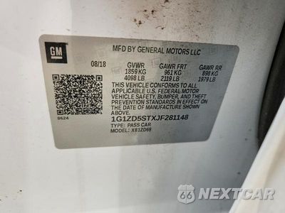 Zdjęcie 12 z 12 samochodu: 2018 CHEVROLET MALIBU LT VIN:1G1ZD5STXJF281148 - miniatura
