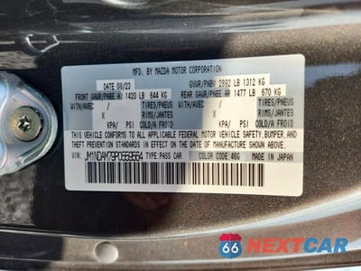 Zdjęcie 12 z 12 samochodu: 2023 MAZDA MX-5 MIATA GRAND TOURING VIN:JM1NDAM79P0559564 - miniatura