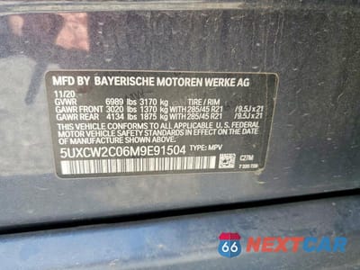 Zdjęcie 14 z 14 samochodu: 2021 BMW X7 XDRIVE40I VIN:5UXCW2C06M9E91504 - miniatura