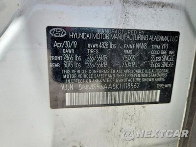 Zdjęcie 13 z 13 samochodu: 2019 HYUNDAI SANTA FE LIMITED 2.0T VIN:5NMS53AA8KH118562 - miniatura