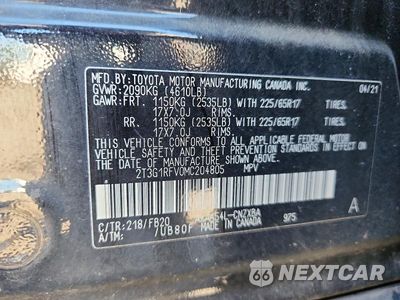 Zdjęcie 12 z 12 samochodu: 2021 TOYOTA RAV4 LE VIN:2T3G1RFV0MC204805 - miniatura