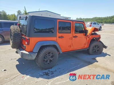 Trzecie zdjęcie samochodu z tyłu: 2015 JEEP WRANGLER UNLIMITED SPORT VIN:1C4BJWDG1FL674438 - miniatura