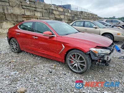 Czwarte zdjęcie samochodu z boku: 2021 GENESIS G70 3.3T VIN:KMTG74LEXMU074261 - miniatura