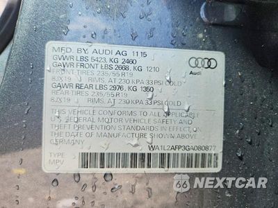 Zdjęcie 14 z 14 samochodu: 2016 AUDI Q5 PREMIUM PLUS VIN:WA1L2AFP3GA080877 - miniatura